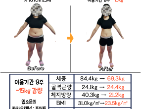 8주 : -15kg 감량