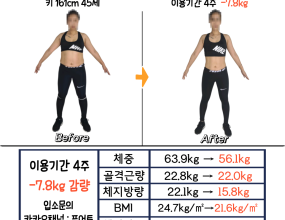 4주 : -7.8kg 감량
